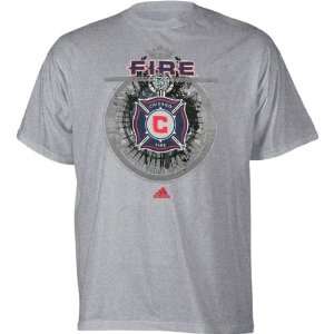  Chicago Fire Youth adidas Grey Team Seal T Shirt Sports 