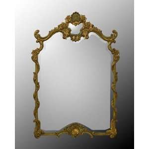  Ornate Gold Wood Framed Bevel Mirror