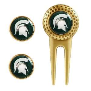  Michigan State Spartans   NCAA Divot Tool and Ball Marker Golf 