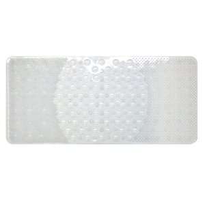  Ginsey Home Solutions Triple Touch Vinyl Bath Mat, Clear 