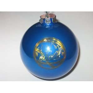  METS Unique 4 Laser Etched Blown Glass Lighted CHRISTMAS ORNAMENT 