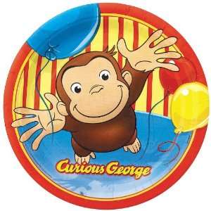    Curious George Dinner Plates (8) Party Supplies Toys & Games