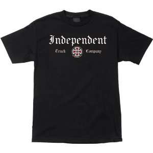  Independent T Shirt Gothic [Small] Black Sports 