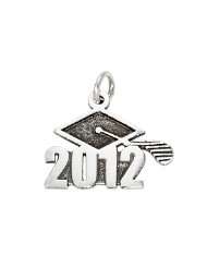 Sterling Silver Class of 2012 Graduation Charm