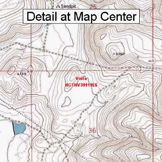  Quadrangle Map   Vista, Nevada (Folded/Waterproof)