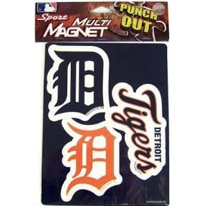  Detroit Tigers Official Team Logo Car Fridge Magnet Set (3 