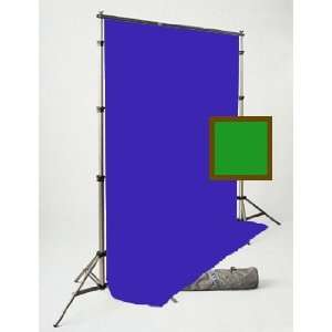   Blue Chromakey Backdrops with Backdrop Support System