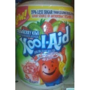 Kool Aid, Stawberry Kiwi, Sugar Sweetened, 19oz Container (Pack of 6)