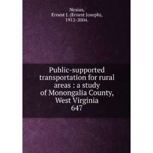  for rural areas  a study of Monongalia County, West Virginia 