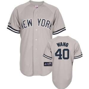  Chien Ming Wang Jersey Adult 2010 Majestic Road Grey 