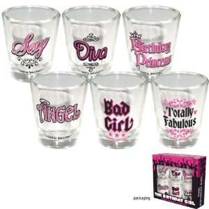  Birthday Girl Shotglass 6 Pack