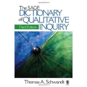  The SAGE Dictionary of Qualitative Inquiry [Paperback 