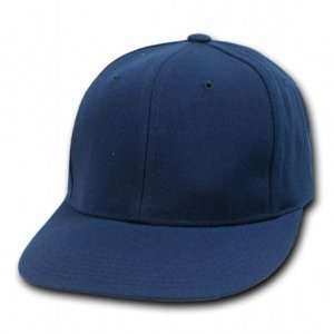  NAVY BLUE RETRO FITTED BASEBALL CAP HAT CAPS SIZE 7 1/2 