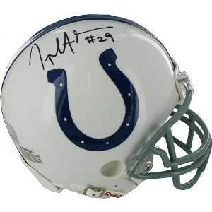  Joseph Addai Indianapolis Colts Autographed Mini Helmet 