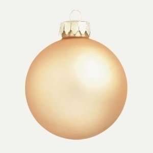  Club Pack Of 24 Matte Gold Glass Ball Christmas Ornaments 