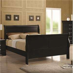  Louis Philippe Queen Sleigh Panel Bed by Coaster