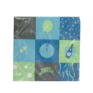   new year square 20 count 9 7/8 x 9 7/8 inch napkins 