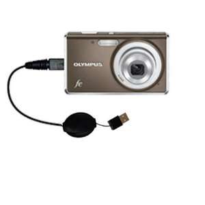 Retractable USB Cable for the Olympus FE 4020 Digital Camera with 