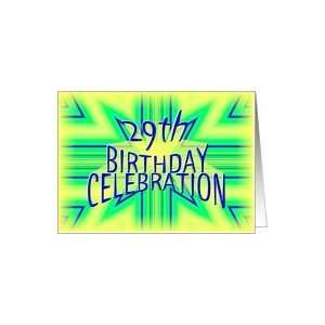    29th Birthday Party Invitation Bright Star Card Toys & Games