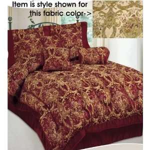   Camel King Size Jacquard Comforter Bed in a Bag Set