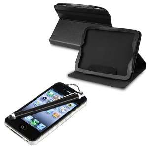   Black Leather Case + Touch Screen Stylus For HP TouchPad Electronics