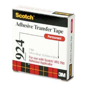  Adhesive Transfer Tape Roll for Scotch Tape Gun   3/4 Wide 