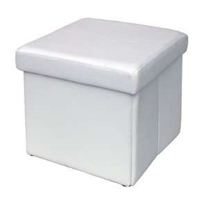    Urban Seating Folding Storage Cube Color White