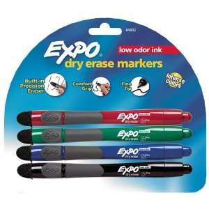  SAN84888 Dry Erase Marker, w/Built in Eraser/Grip, FineTip 