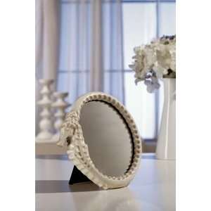 Desktop White Seahorse Frame Vanity Mirror