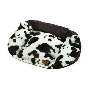  Tuckered Out Premium Dog Bed   Small   Cow/Bison   23 x 