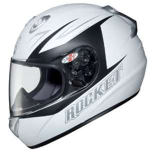   White Edge Full Face Motorcycle Helmet   Size  Large Automotive
