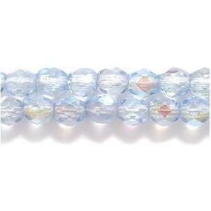  Preciosa Czech Fire 4 mm Faceted Round Polished Glass Bead 