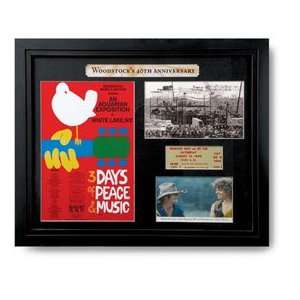  Woodstock 40th Anniversary Framed Memorabilia