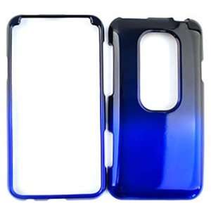  HTC Evo 3D Two Tones, Black and Blue Hard Case/Cover 