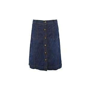  Blue button through denim skirt 