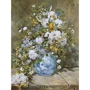  Spring Bouquet, 1866 by Pierre Auguste Renoir 9x11 