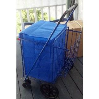 Folding SHOPPING CART LINER insert (Blue) WATER PROOF with cover (this 