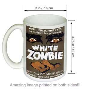 Vintage Horror Movie COFFEE MUG White Zombie  Kitchen 