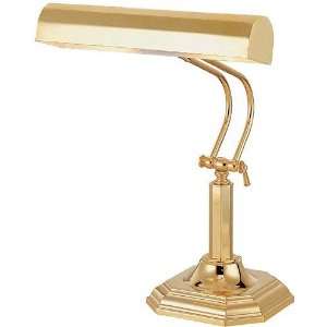  Traditional Polished Brass Gold Finish Piano Desk Table Lamp 
