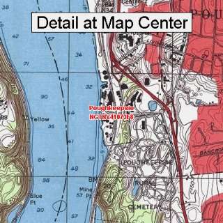  USGS Topographic Quadrangle Map   Poughkeepsie, New York 