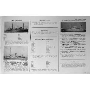   1953 54 America Ships Boxwood Pinola Fleet Tugs Boat