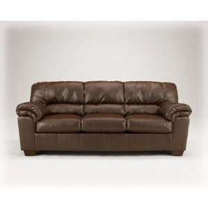  Brown Leather Like Contemporary Sofa Furniture & Decor