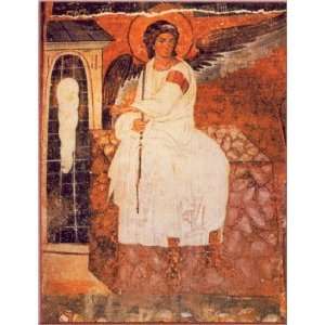 White Angel  Serbian Icon 