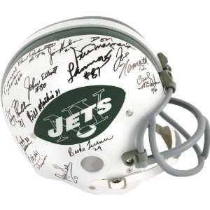  1969 New York Jets Team Autographed Pro Line Helmet 