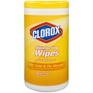  Clorox Disinfecting Wipes Lemon 75 ct (Pack of 5) Health 