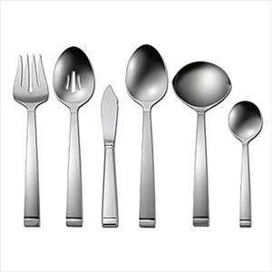  Oneida Frost 6pc Serving Set Modern Pattern With Bead 