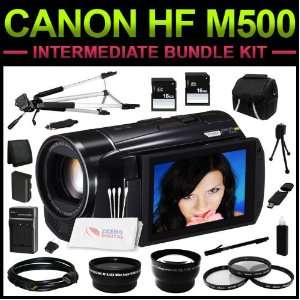 Canon VIXIA HF M500 Full HD Camcorder Intermediate Bundle Kit includes 