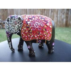  Hand Decorated Elephant from India 