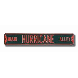  Miami Hurricane Alley Sign