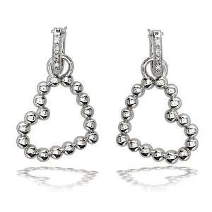   Beaded Diamond Heart Earrings, 0.20CT Sziro Jewelry Designs Jewelry